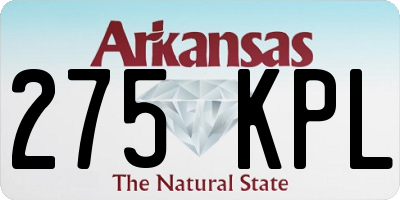 AR license plate 275KPL