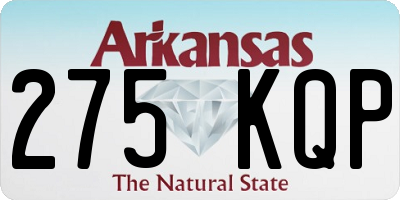 AR license plate 275KQP
