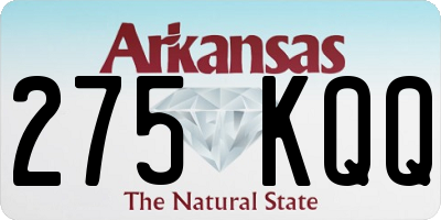 AR license plate 275KQQ