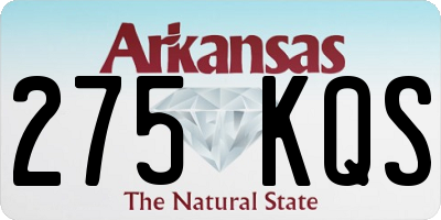 AR license plate 275KQS