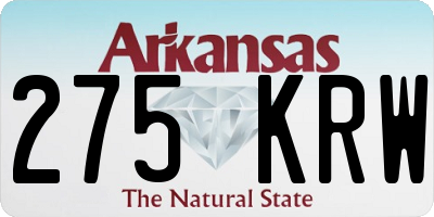 AR license plate 275KRW