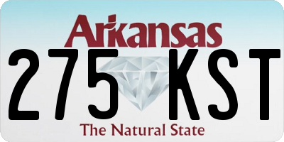 AR license plate 275KST