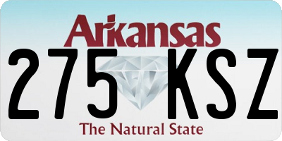 AR license plate 275KSZ