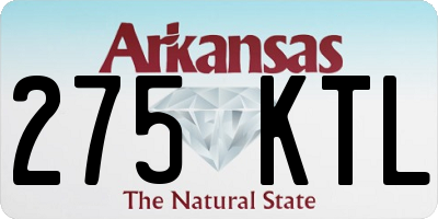 AR license plate 275KTL