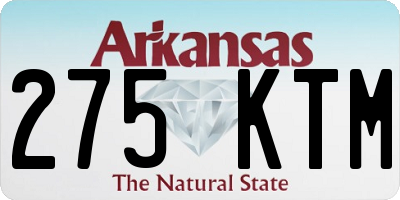 AR license plate 275KTM