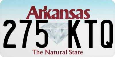 AR license plate 275KTQ