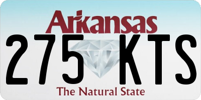 AR license plate 275KTS