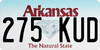 AR license plate 275KUD