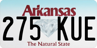 AR license plate 275KUE