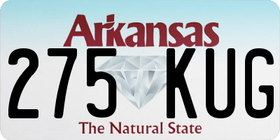 AR license plate 275KUG