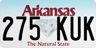 AR license plate 275KUK