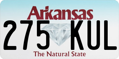 AR license plate 275KUL