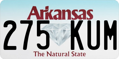 AR license plate 275KUM
