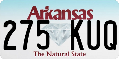 AR license plate 275KUQ