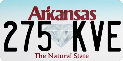 AR license plate 275KVE