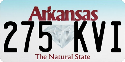 AR license plate 275KVI