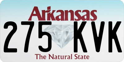 AR license plate 275KVK