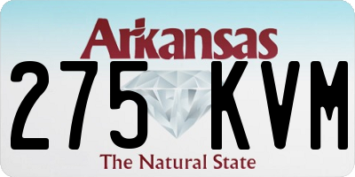 AR license plate 275KVM