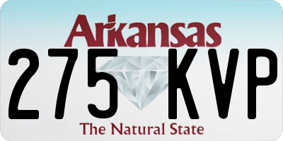 AR license plate 275KVP