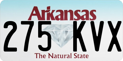 AR license plate 275KVX