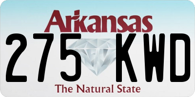 AR license plate 275KWD