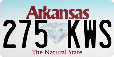 AR license plate 275KWS