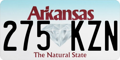 AR license plate 275KZN