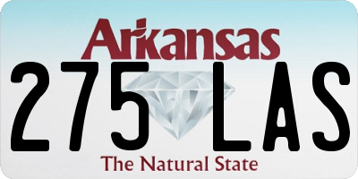 AR license plate 275LAS