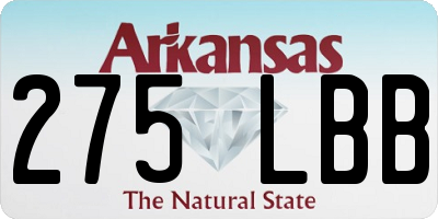 AR license plate 275LBB