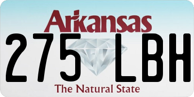 AR license plate 275LBH