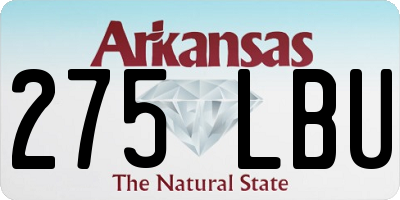 AR license plate 275LBU