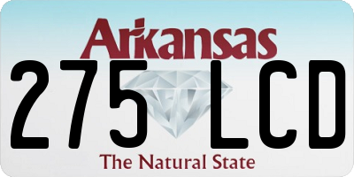 AR license plate 275LCD