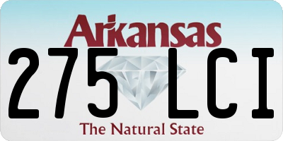AR license plate 275LCI