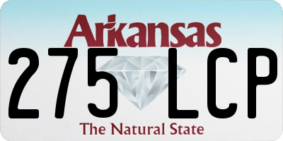 AR license plate 275LCP