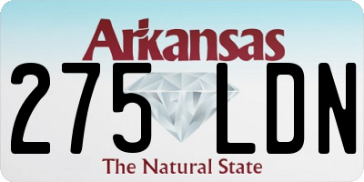 AR license plate 275LDN