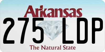 AR license plate 275LDP