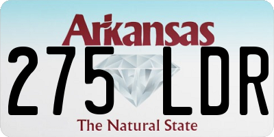AR license plate 275LDR