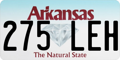 AR license plate 275LEH
