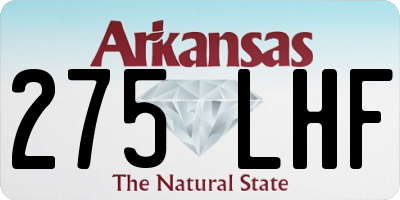 AR license plate 275LHF