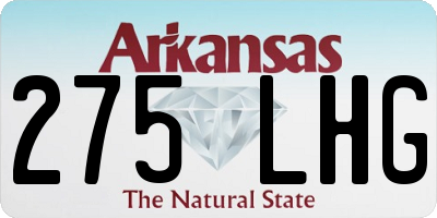AR license plate 275LHG