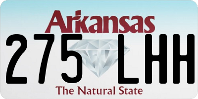 AR license plate 275LHH
