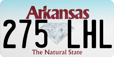AR license plate 275LHL