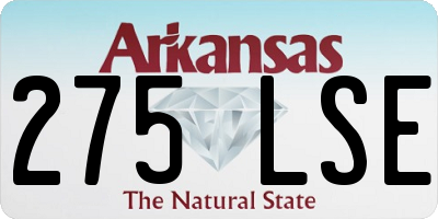 AR license plate 275LSE