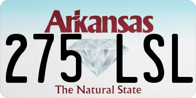 AR license plate 275LSL
