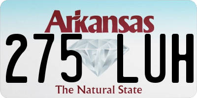 AR license plate 275LUH