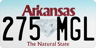 AR license plate 275MGL