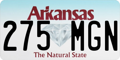AR license plate 275MGN