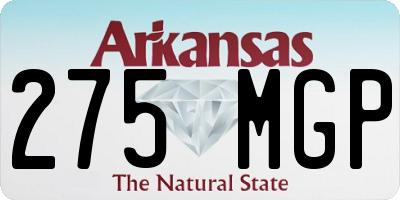 AR license plate 275MGP