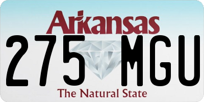 AR license plate 275MGU