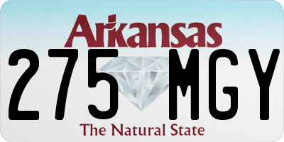 AR license plate 275MGY